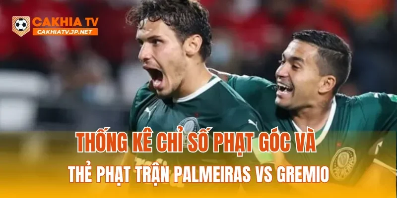 Thống kê chỉ số phạt góc và thẻ phạt trận Palmeiras vs Gremio