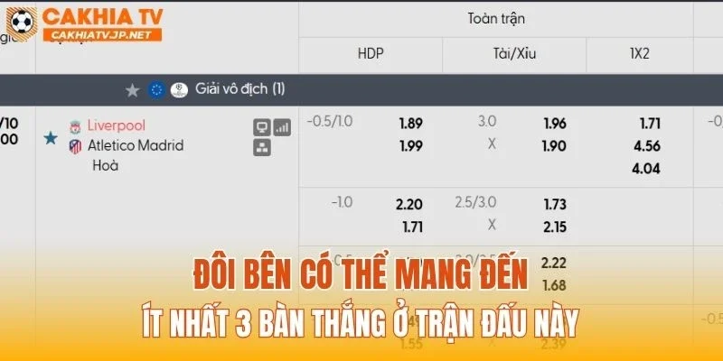 Đôi bên có thể mang đến ít nhất 3 bàn thắng ở trận đấu này