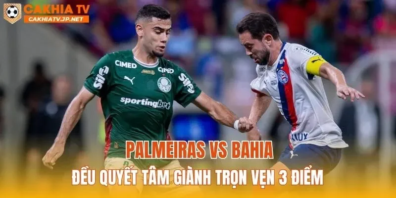 Palmeiras vs Bahia đều quyết tâm giành trọn vẹn 3 điểm